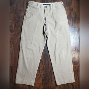L.L. BEAN Corduroy Men’s Tan Khaki Pants sz 36 x 28